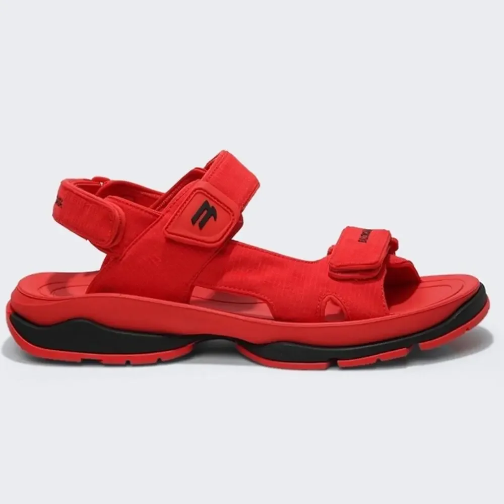 BALENCIAGA TOURIST SANDAL RED AND BLACK Sz 43
